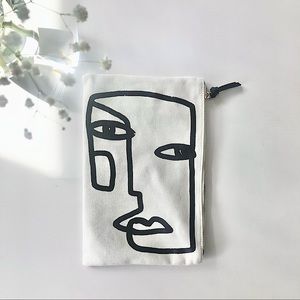 Canvas Abstract Large Clutch BRAND NEW